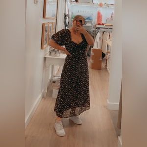 Floral midi dress size M